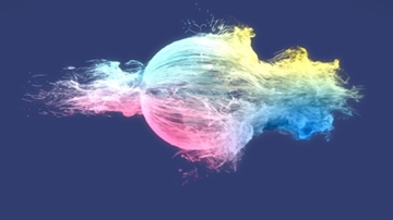تصویر از Colorful Particles Logo Reveal